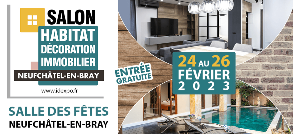 Du 24 au 26 février 2023 : Salon de l’Habitat de Neufchâtel-en-Bray ! 