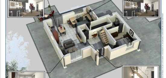 Plan de maison Surface terrain 111 m2 - 5 pièces - 4  chambres -  sans garage 