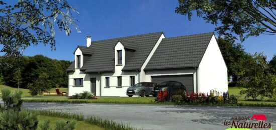 Plan de maison Surface terrain 139 m2 - 8 pièces - 4  chambres -  avec garage 