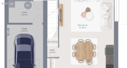 Eco Concept 90 R+1 GI 28838-4586modele620200407XiXtZ.jpeg - Maisons Les Naturelles