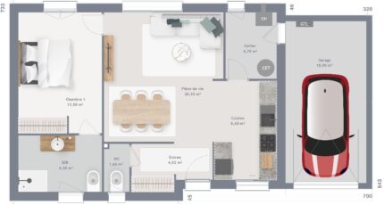 Family 60 GA Toit plat 30353-4586modele820200407x5TQs.jpeg - Maisons Les Naturelles