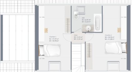 Horizon 85 GA Toit plat 30667-4586modele820200407kmv89.jpeg - Maisons Les Naturelles