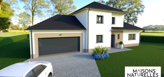 Plan de maison Surface terrain 115 m2 - 7 pièces - 3  chambres -  avec garage 