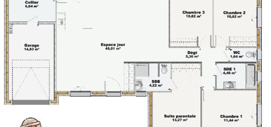 Maison neuve à , Somme