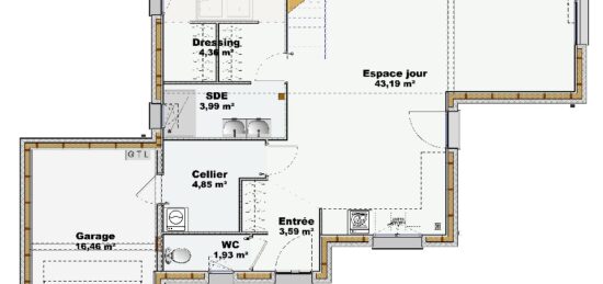 Maison neuve à , Somme